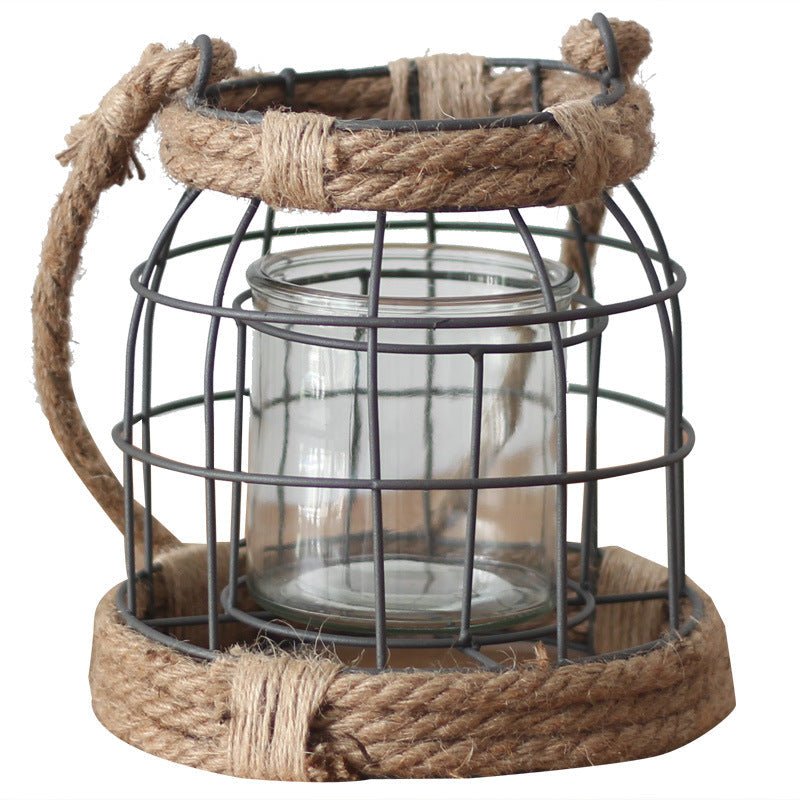 Decorative Lantern made of Metal and Glass | Kelmera