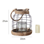 Decorative Lantern made of Metal and Glass | Kelmera