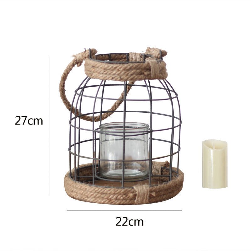 Decorative Lantern made of Metal and Glass | Kelmera