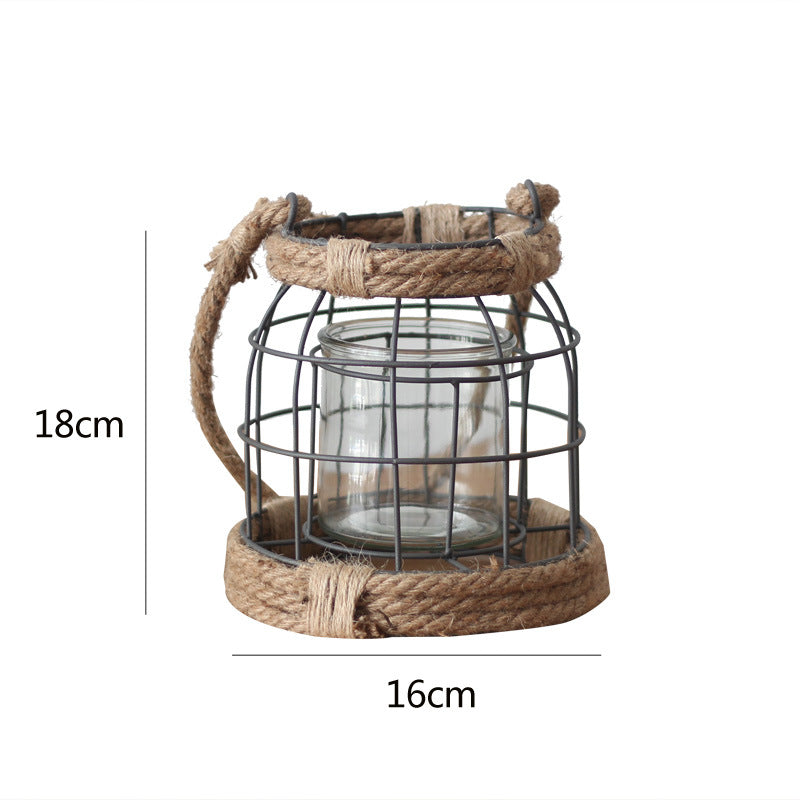 Decorative Lantern made of Metal and Glass | Kelmera