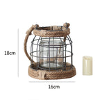 Decorative Lantern made of Metal and Glass | Kelmera