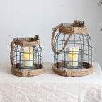 Decorative Lantern made of Metal and Glass | Kelmera