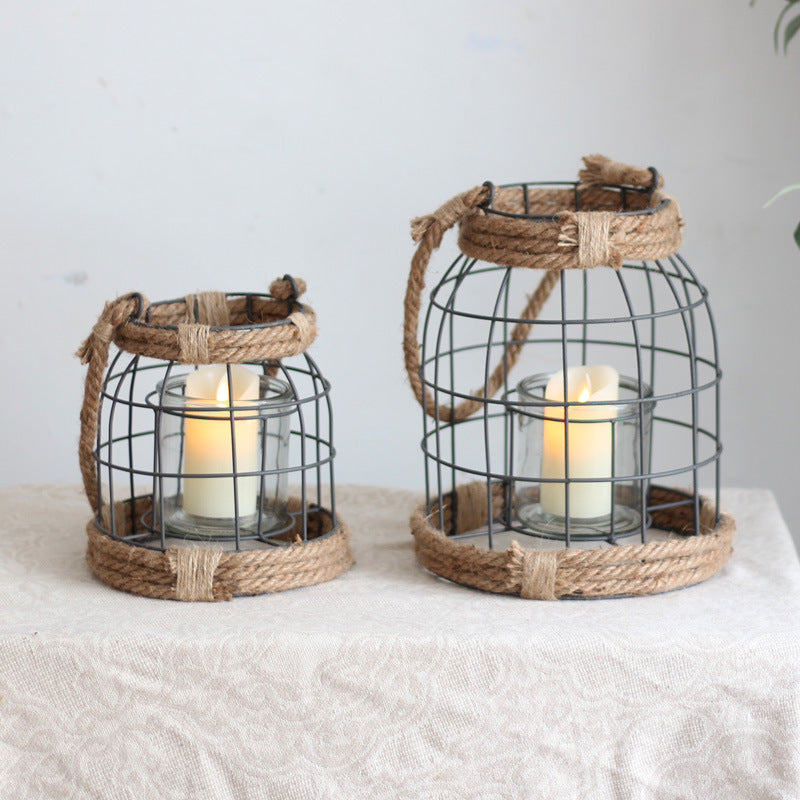 Decorative Lantern made of Metal and Glass | Kelmera