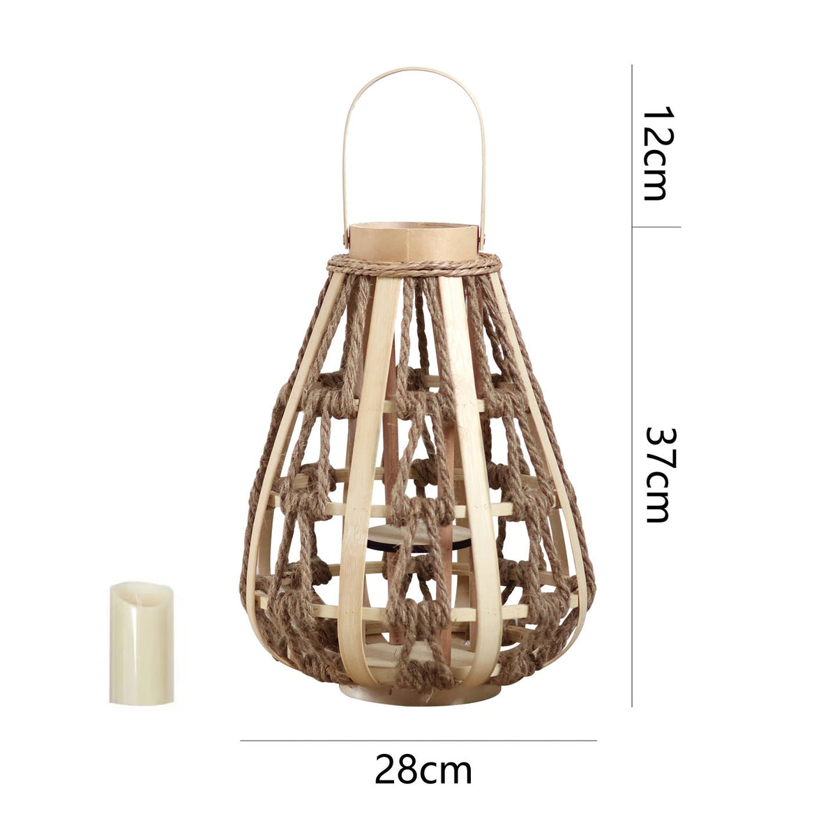 Decorative Lantern made of Rattan | Kelmera
