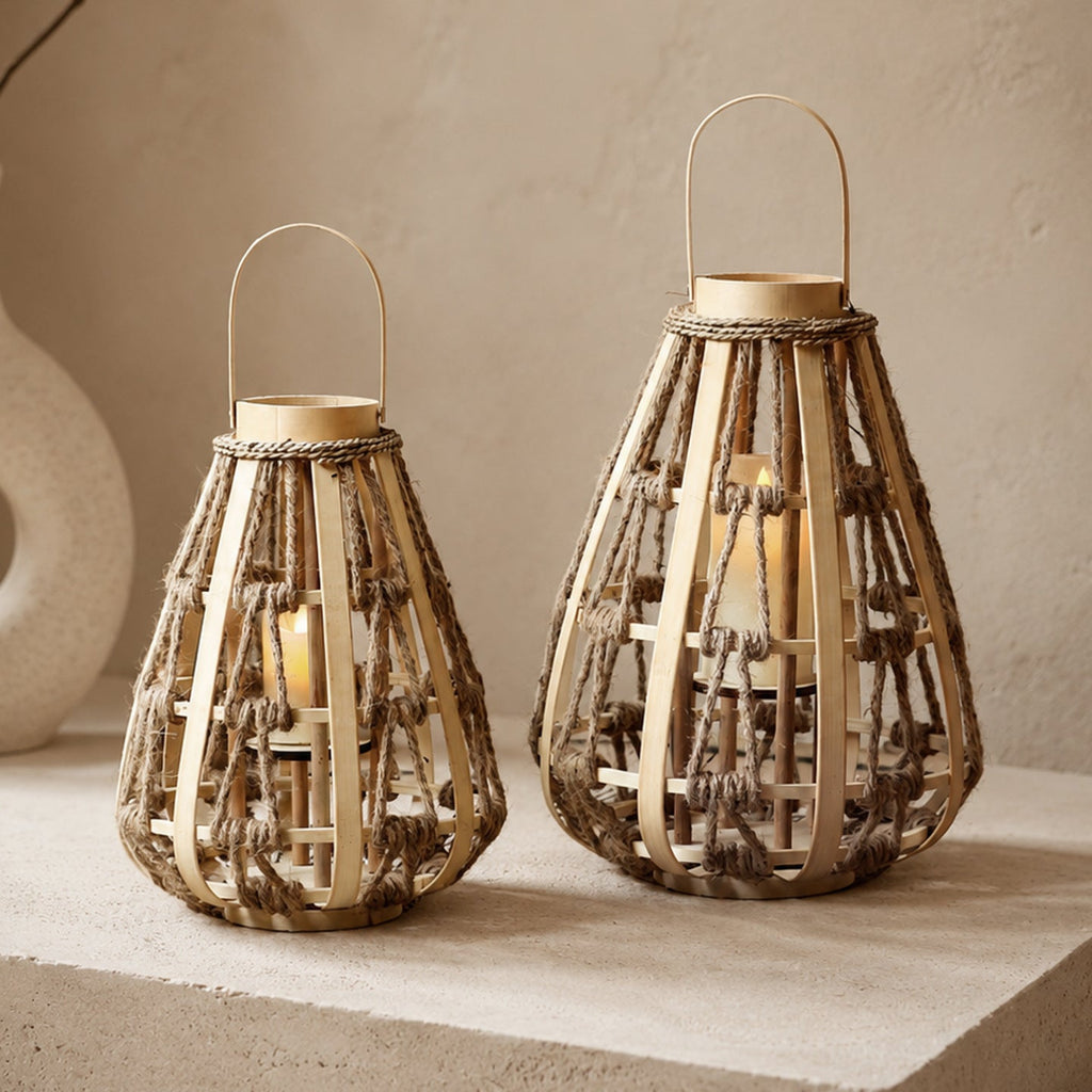 Decorative Lantern made of Rattan | Kelmera