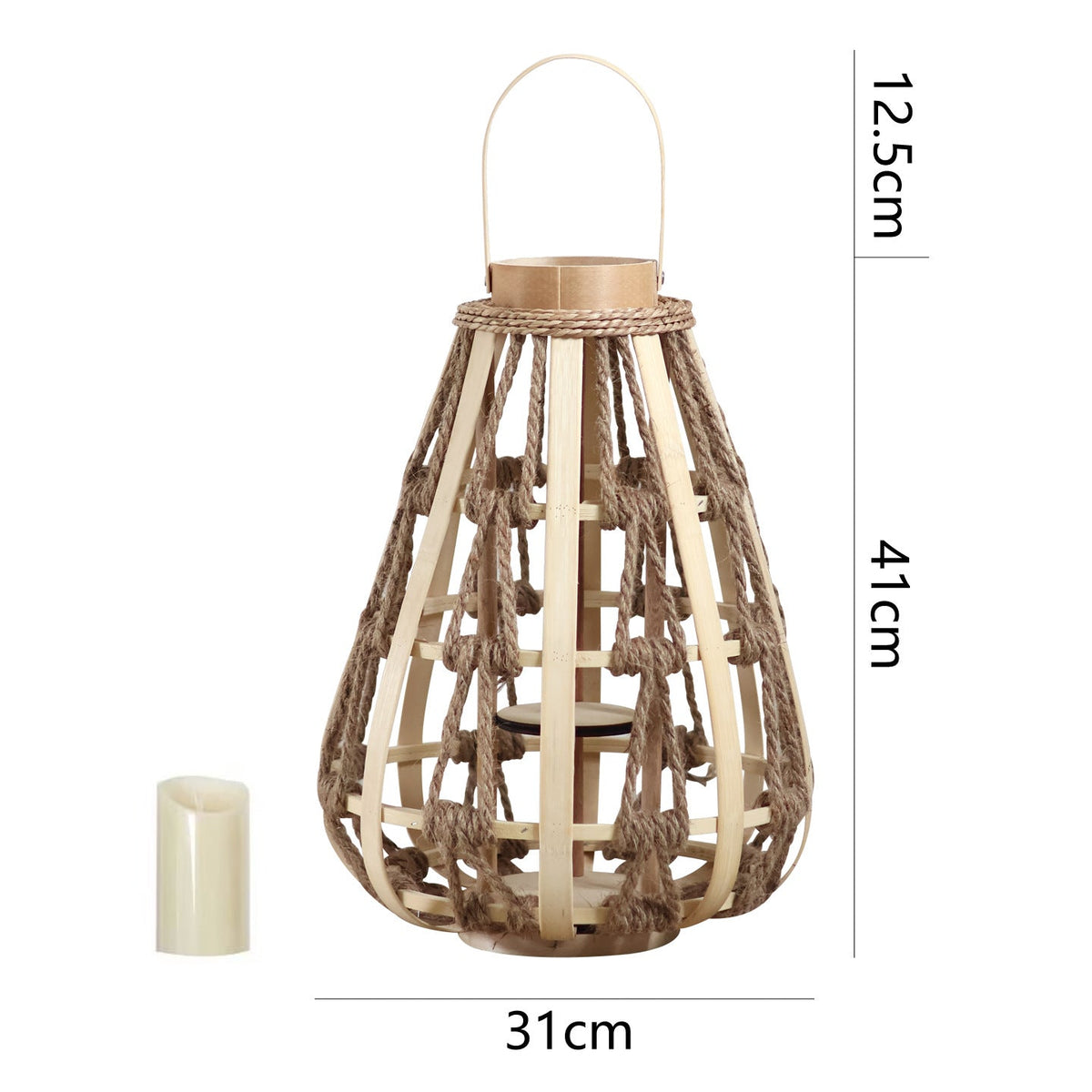 Decorative Lantern made of Rattan | Kelmera
