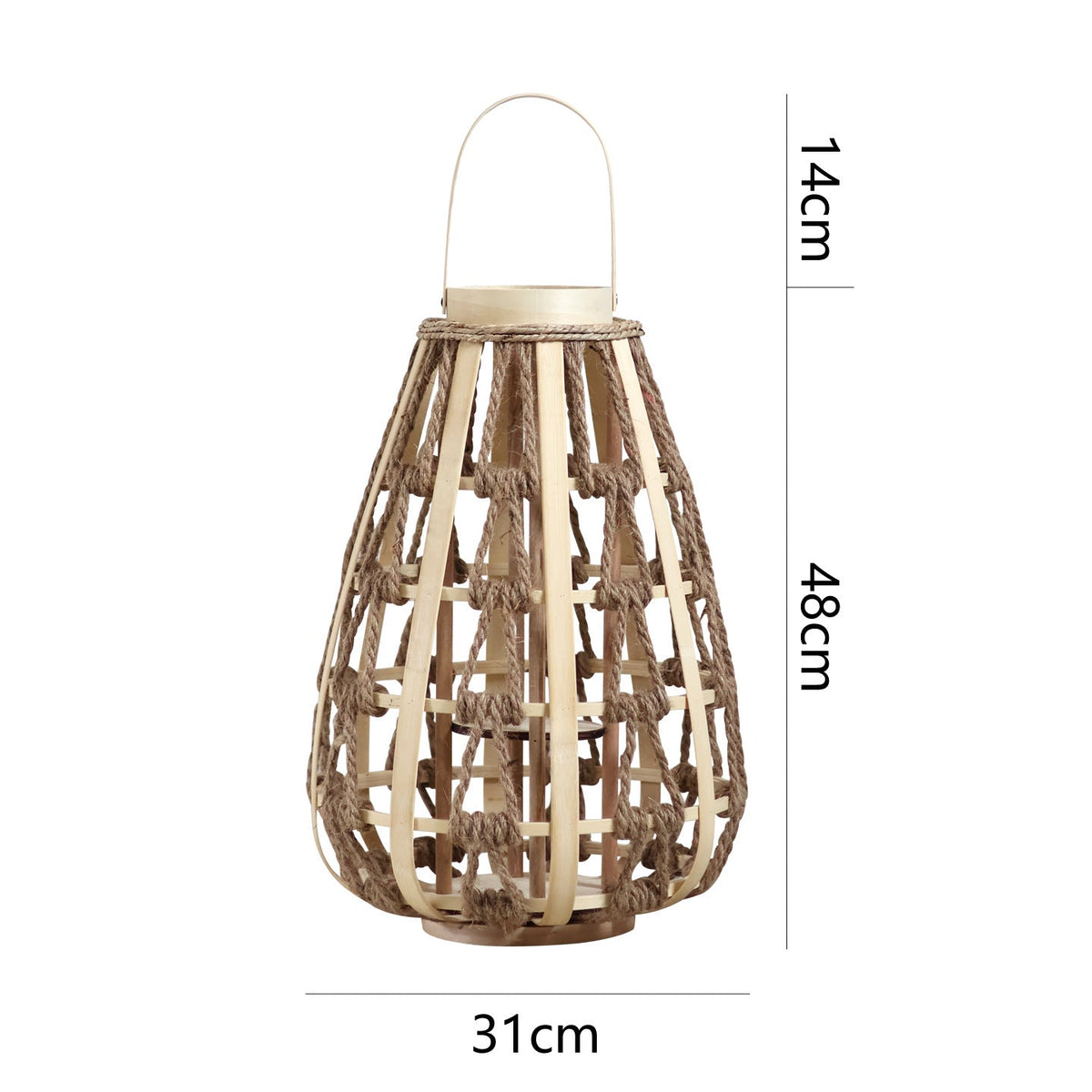 Decorative Lantern made of Rattan | Kelmera