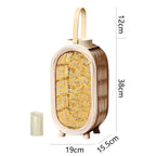 Decorative Lantern Stand Wood Handcrafted | Kelmera