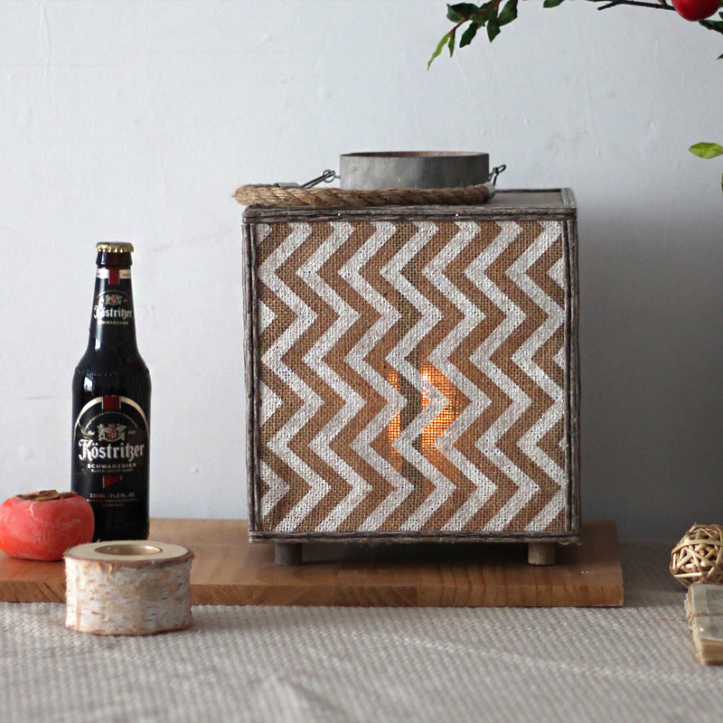 Decorative Lantern with Zigzag Pattern | Kelmera