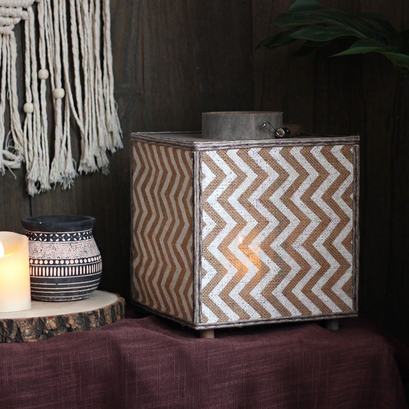 Decorative Lantern with Zigzag Pattern | Kelmera