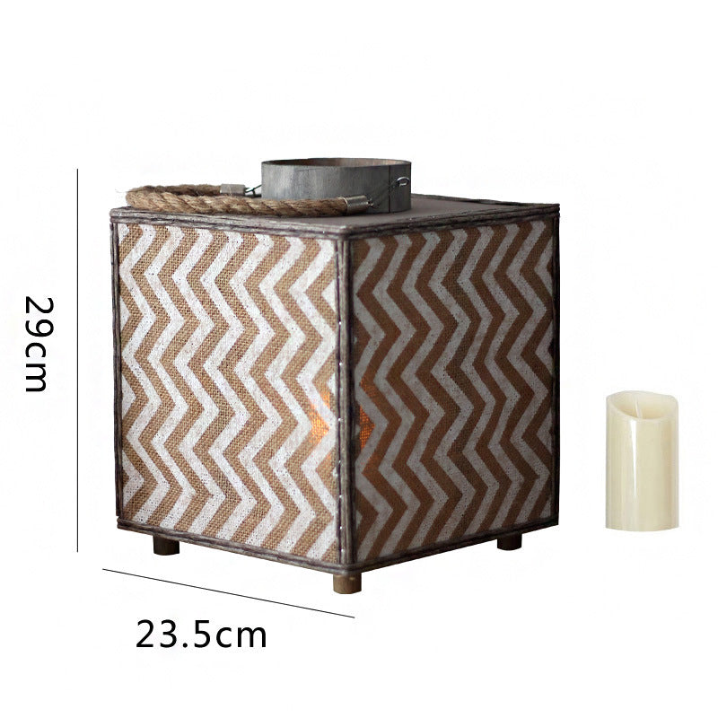 Decorative Lantern with Zigzag Pattern | Kelmera