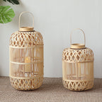 Decorative Lantern Woven Natural Fiber Hanging | Kelmera
