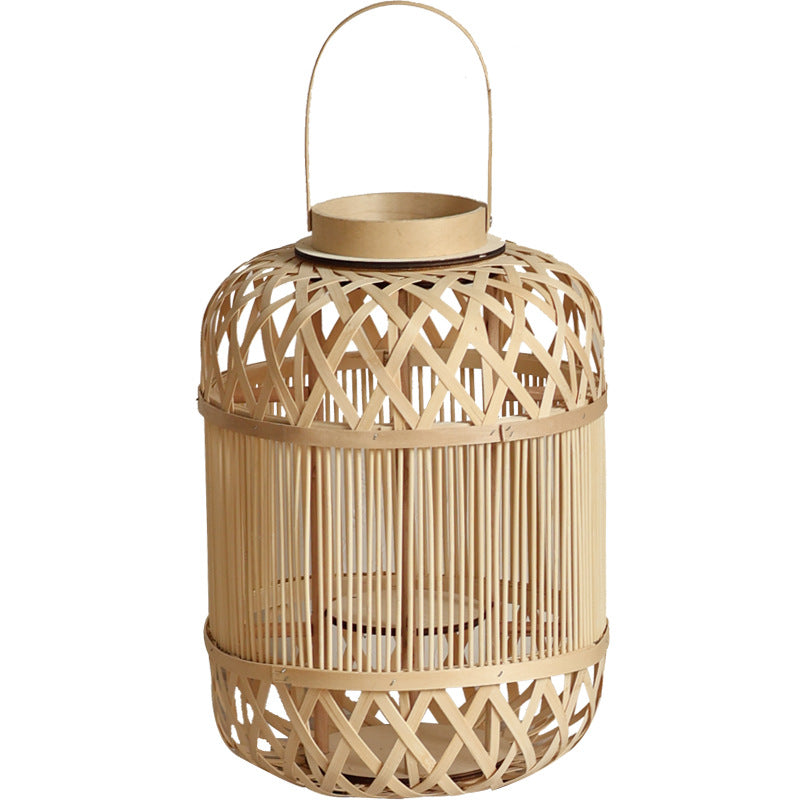 Decorative Lantern Woven Natural Fiber Hanging | Kelmera