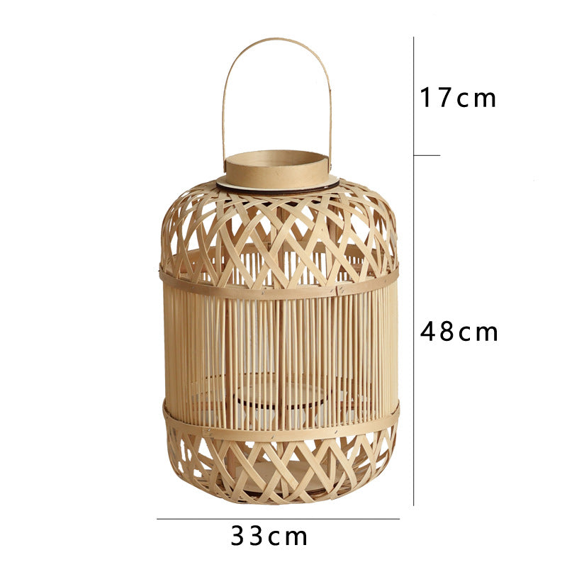 Decorative Lantern Woven Natural Fiber Hanging | Kelmera