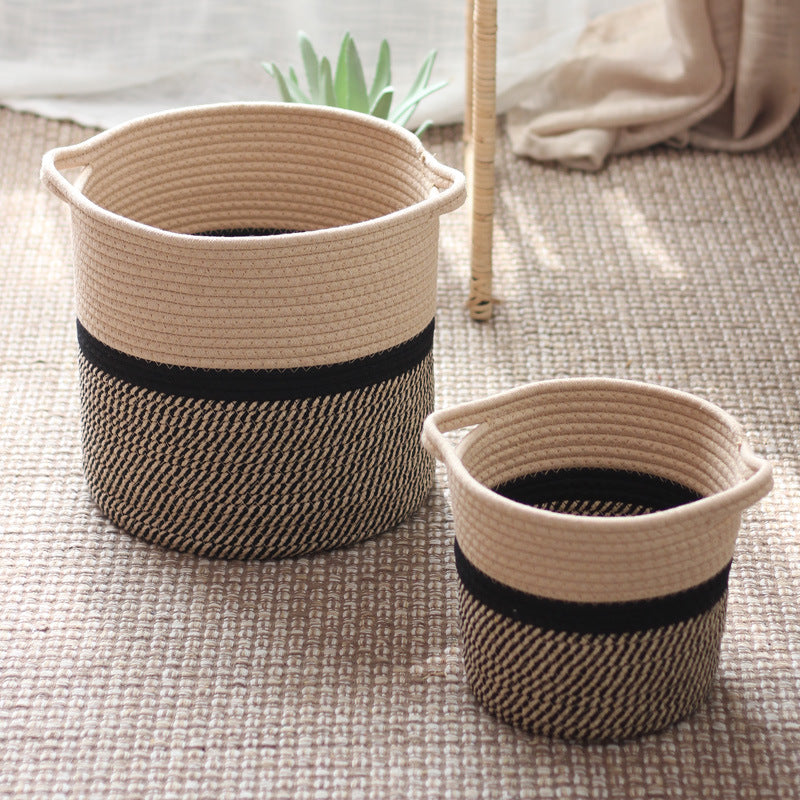 Decorative Laundry Basket made of Woven Material | Kelmera