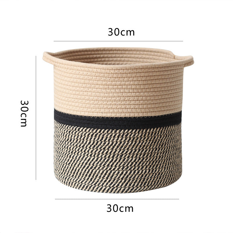 Decorative Laundry Basket made of Woven Material | Kelmera