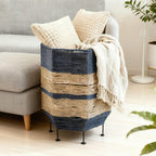 Decorative Laundry Basket with Metal Legs | Kelmera