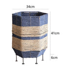 Decorative Laundry Basket with Metal Legs | Kelmera