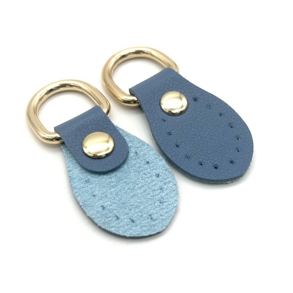 Decorative Leather Sky Blue White | Kelmera