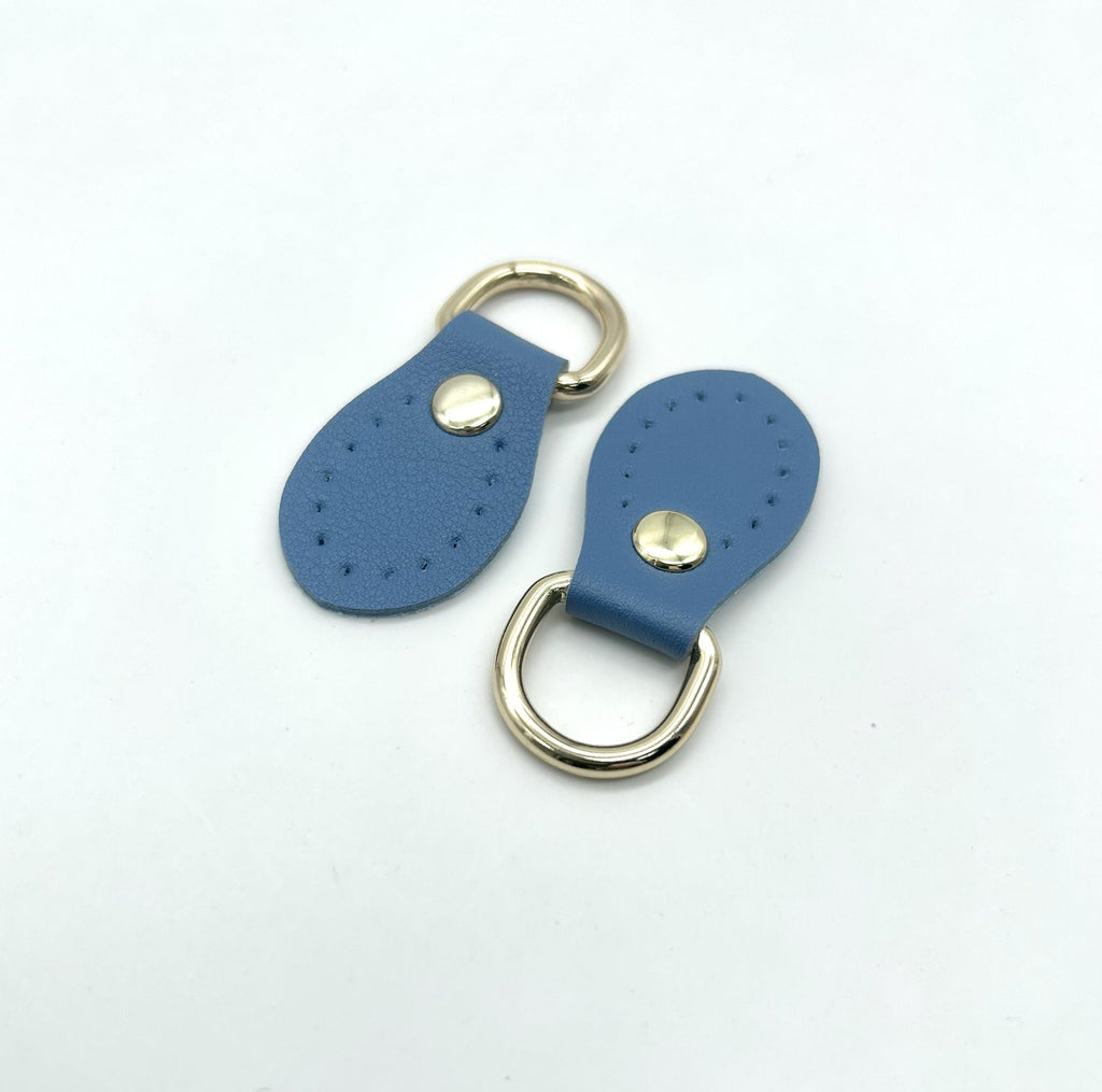 Decorative Leather Sky Blue White | Kelmera