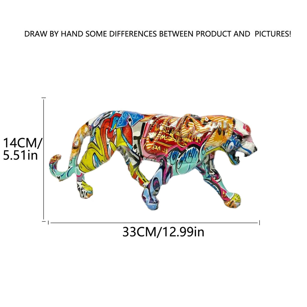 Decorative Leopard Figure made of Resin | Kelmera