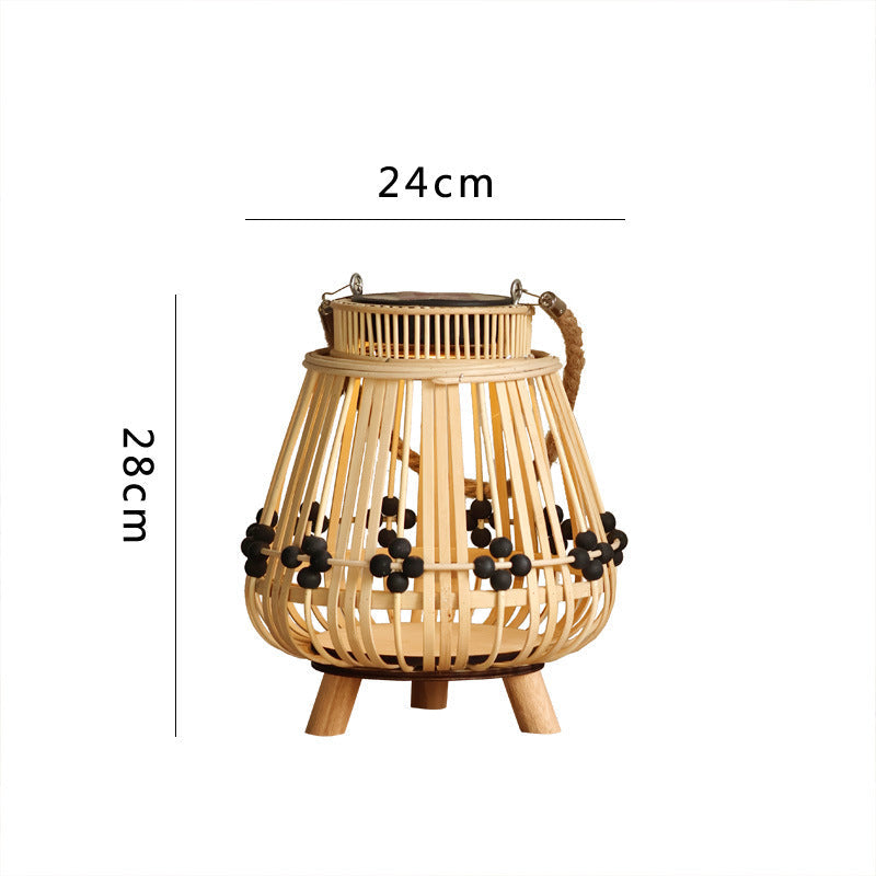 Decorative Light Source with Natural Rattan | Kelmera