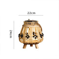 Decorative Light Source with Natural Rattan | Kelmera