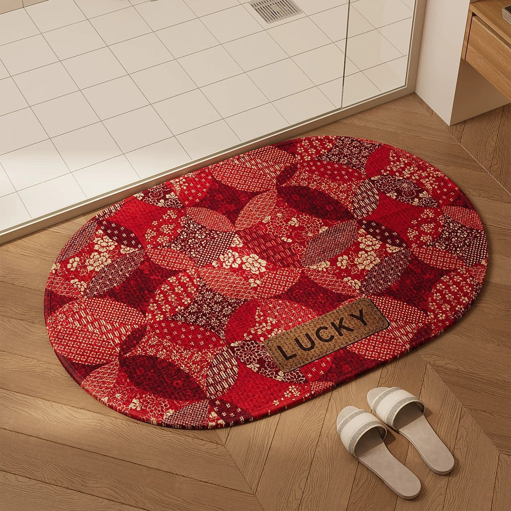 Decorative Lucky-Themed Area Rug | Kelmera