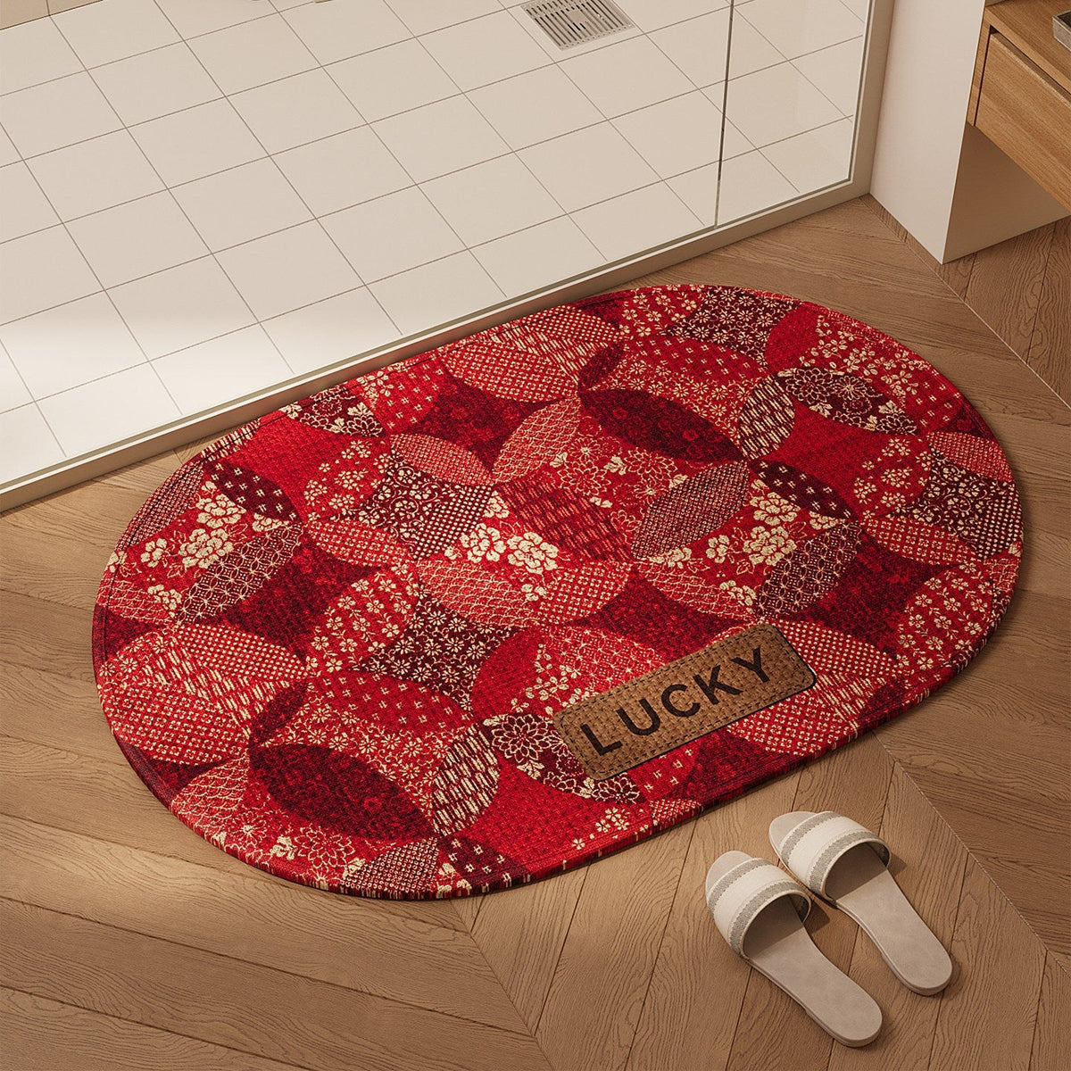 Decorative Lucky-Themed Area Rug | Kelmera