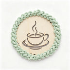 Decorative Macrame Coffee Cup Coaster | Kelmera