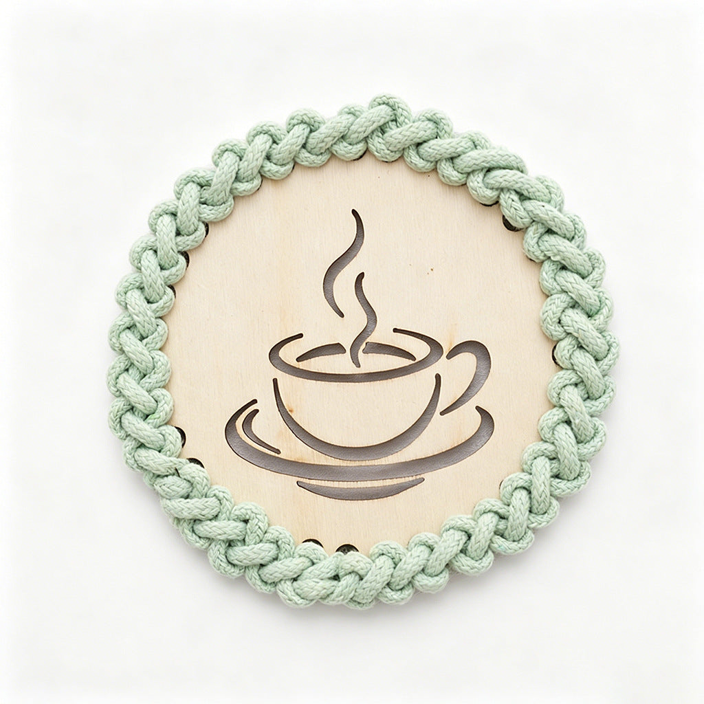 Decorative Macrame Coffee Cup Coaster | Kelmera