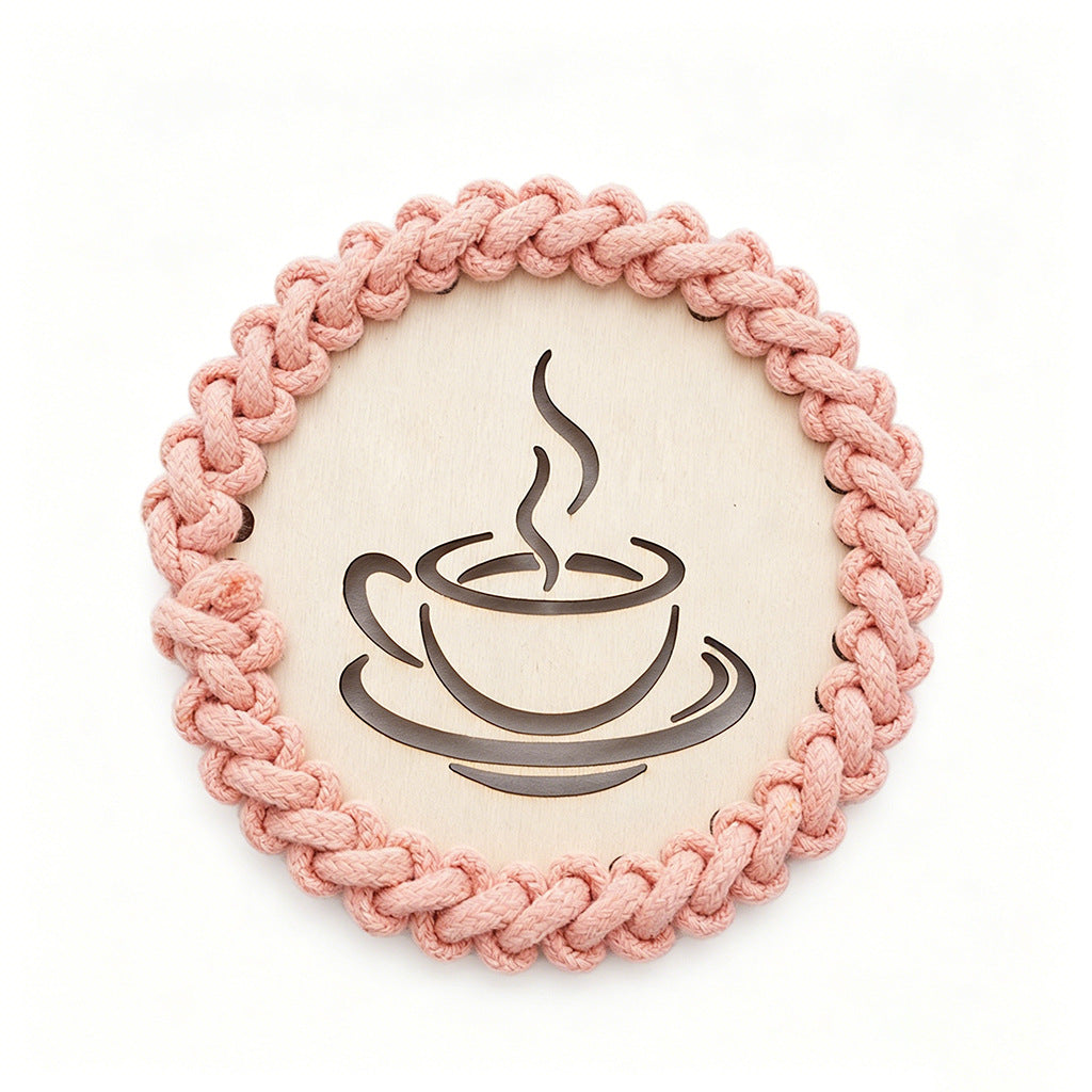 Decorative Macrame Coffee Cup Coaster | Kelmera