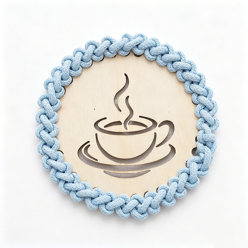Decorative Macrame Coffee Cup Coaster | Kelmera