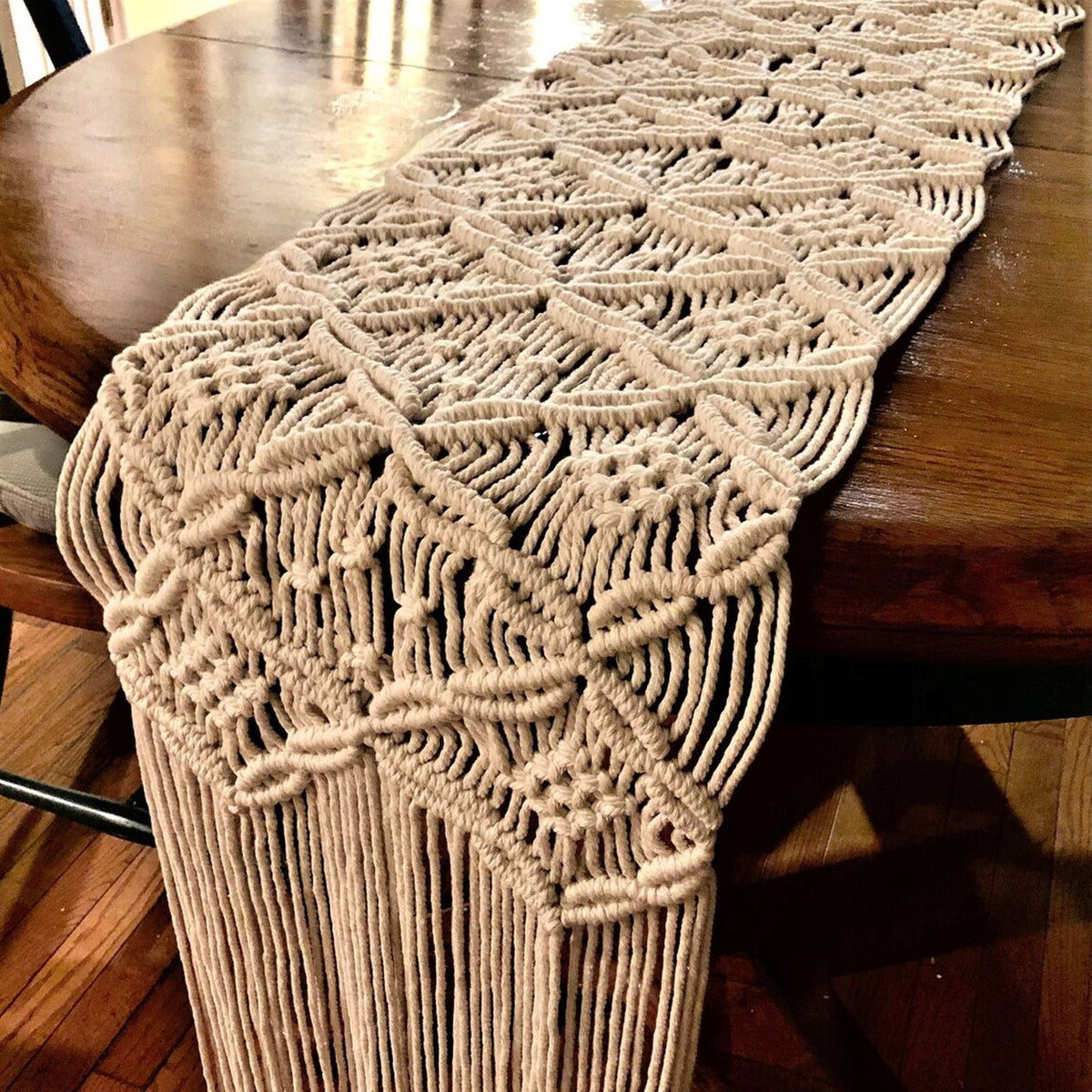 Decorative Macrame Fringe Runner | Kelmera