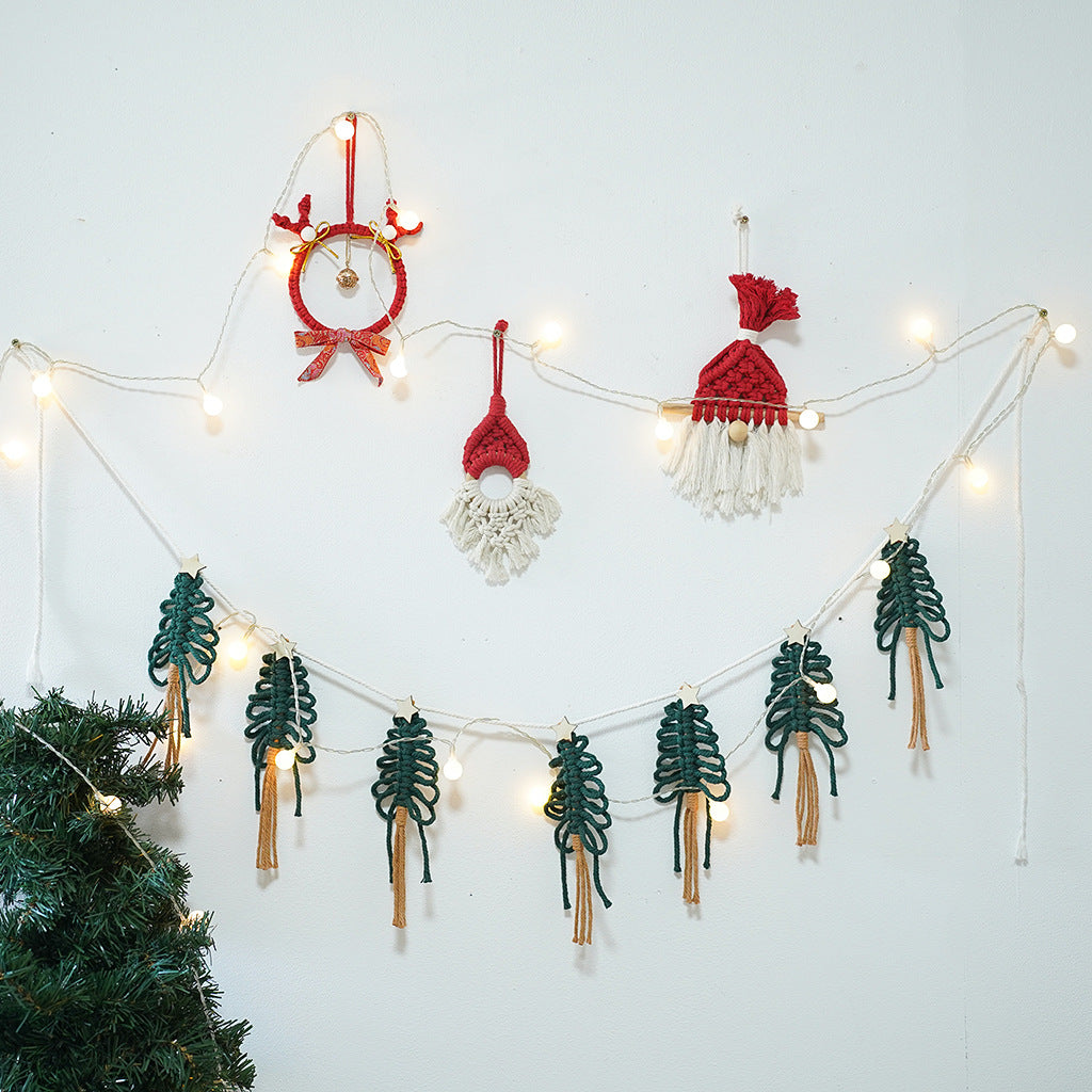Decorative Macrame Green Red | Kelmera