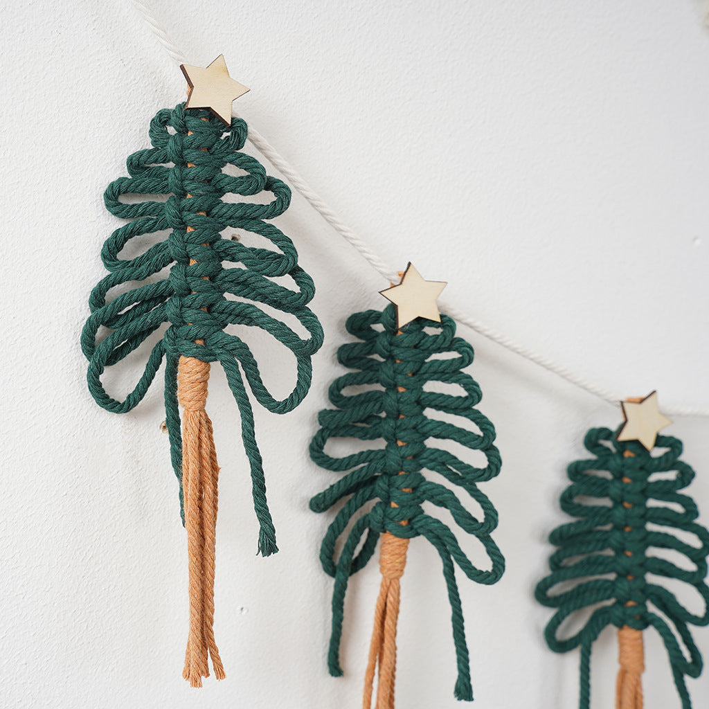 Decorative Macrame Green Red | Kelmera