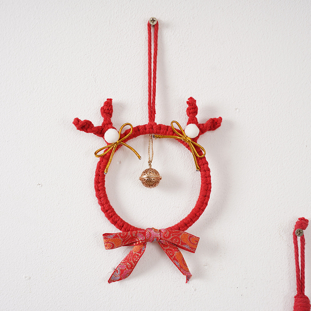 Decorative Macrame Green Red | Kelmera