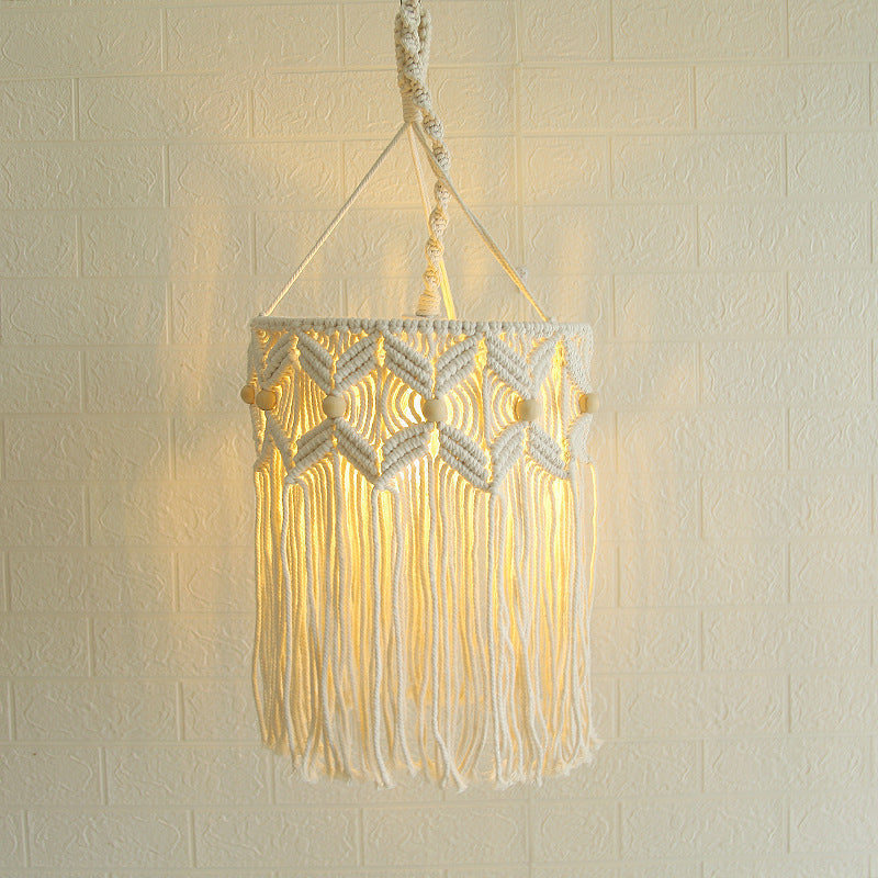 Decorative Macrame Hanging Light Fixture | Kelmera