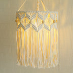 Decorative Macrame Hanging Light Fixture | Kelmera