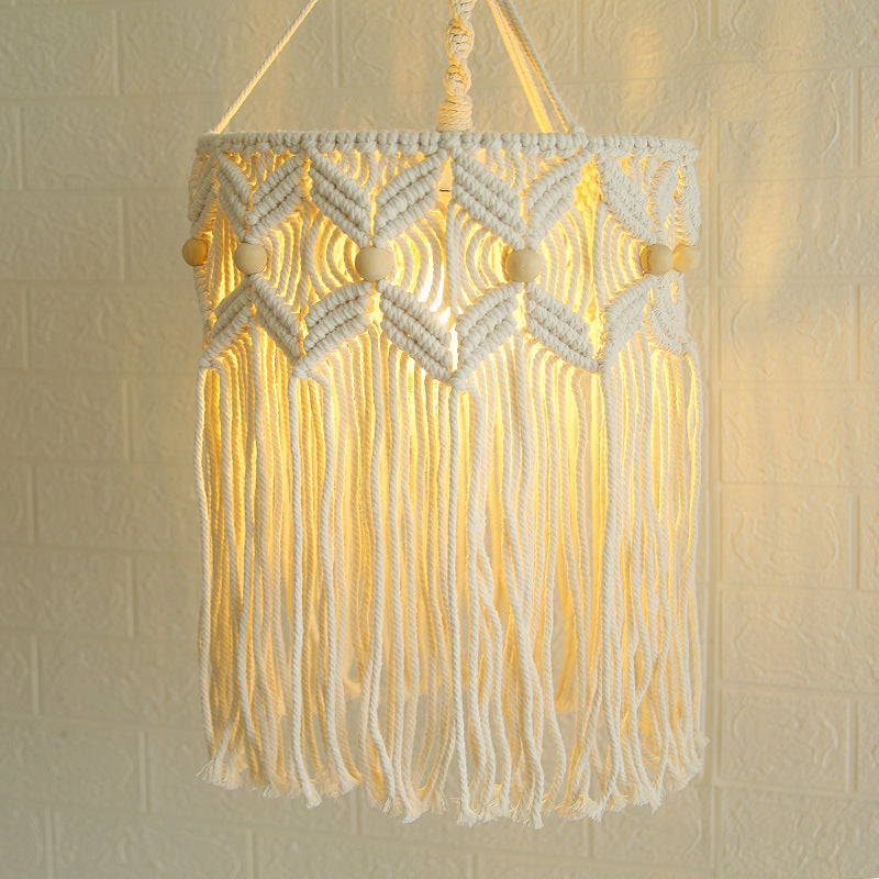 Decorative Macrame Hanging Light Fixture | Kelmera