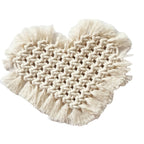 Decorative Macrame Heart-Shaped Trivet | Kelmera