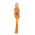 Decorative Macrame Keychain Holder Off White Gray | Kelmera