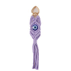 Decorative Macrame Keychain Holder Off White Gray | Kelmera