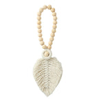 Decorative Macrame Leaf Wall Hanging Grey | Kelmera