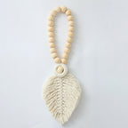 Decorative Macrame Leaf Wall Hanging Grey | Kelmera