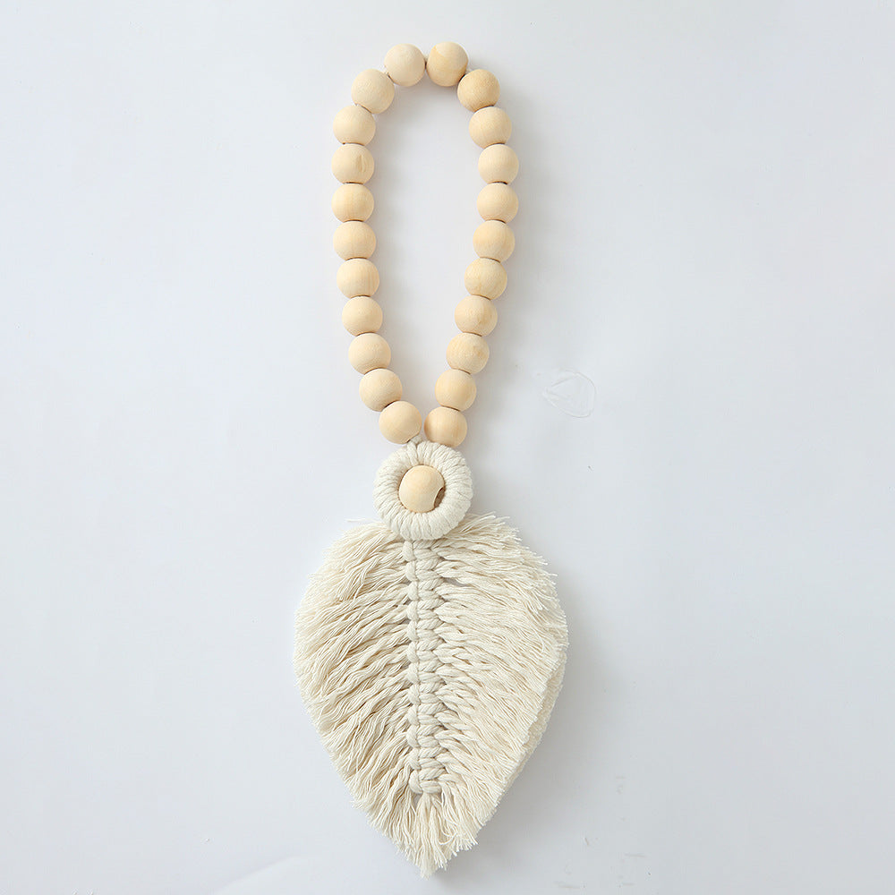 Decorative Macrame Leaf Wall Hanging Grey | Kelmera