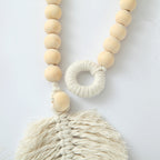 Decorative Macrame Leaf Wall Hanging Grey | Kelmera