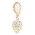 Decorative Macrame Leaf Wall Hanging Grey | Kelmera