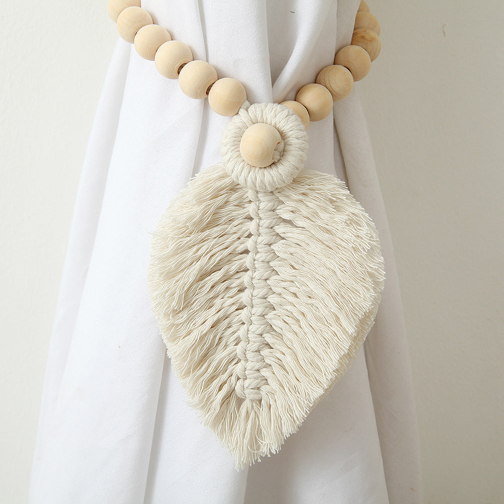 Decorative Macrame Leaf Wall Hanging Grey | Kelmera