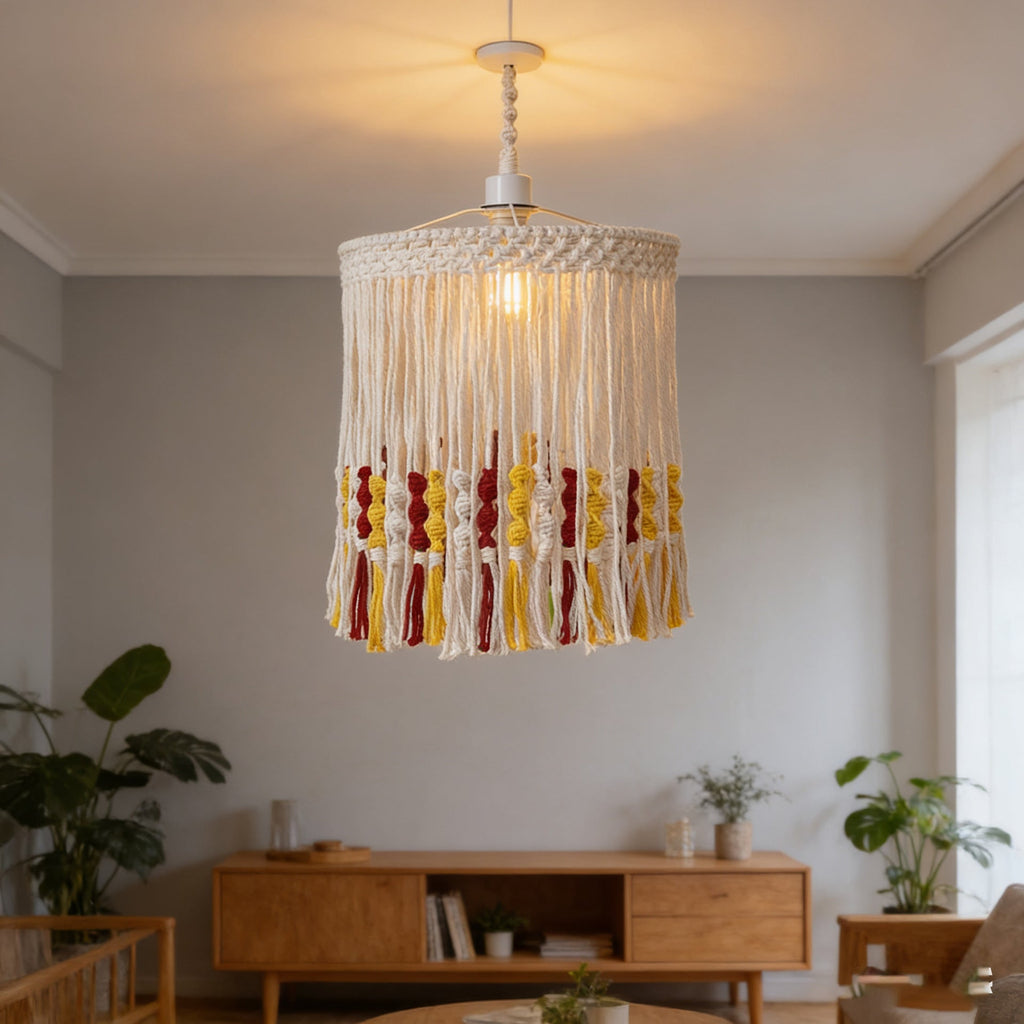 Decorative Macrame Pendant Light Cord | Kelmera